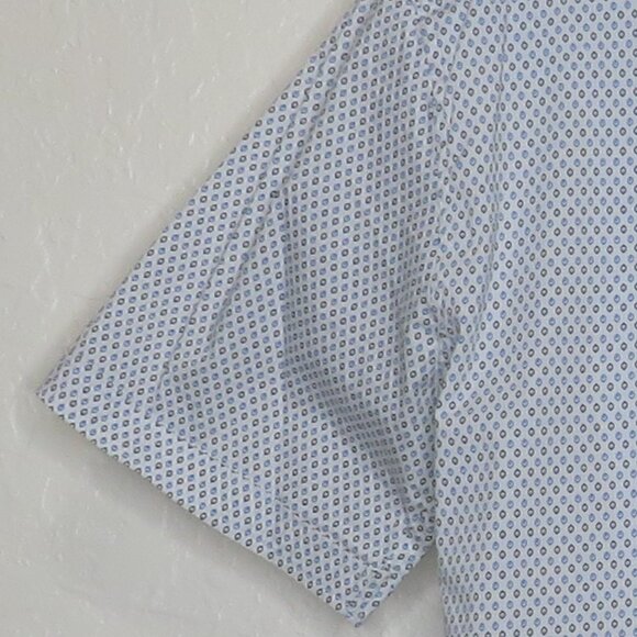 Michael Brandon* Men's Short Sleeve Button Down Curved Hem BOHO Shirt~ Size XL - Picture 10 of 12